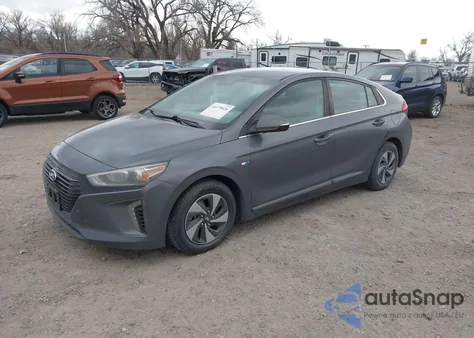 2018 Hyundai Ioniq Hybrid Sel from USA, damaged, VIN KMHC75LC5JU067033